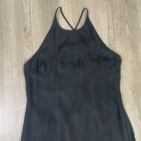 Madewell Crisscross Cupro Blend Chic Going Out Midi Slip Dress US Womens 14 Plus - Picture 5 of 9